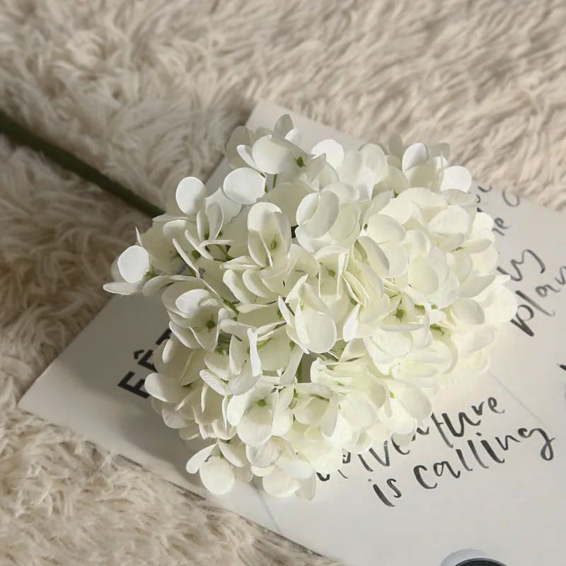 Fleur Artificielle Hortensia Blanc