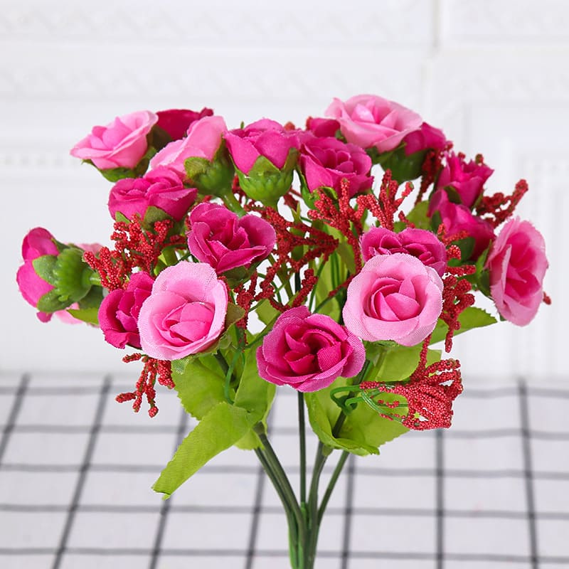 Fleurs Artificielles colorées pour Cimetière