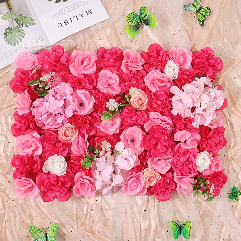 Mur de Fleurs en Soie