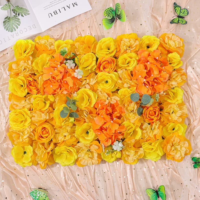 Mur de Fleurs en Soie