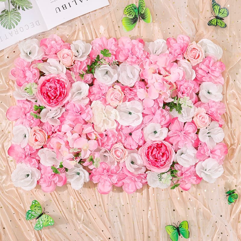 Mur de Fleurs en Soie