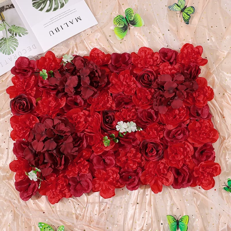 Mur de Fleurs en Soie