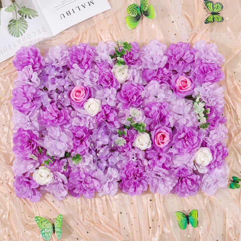 Mur de Fleurs en Soie