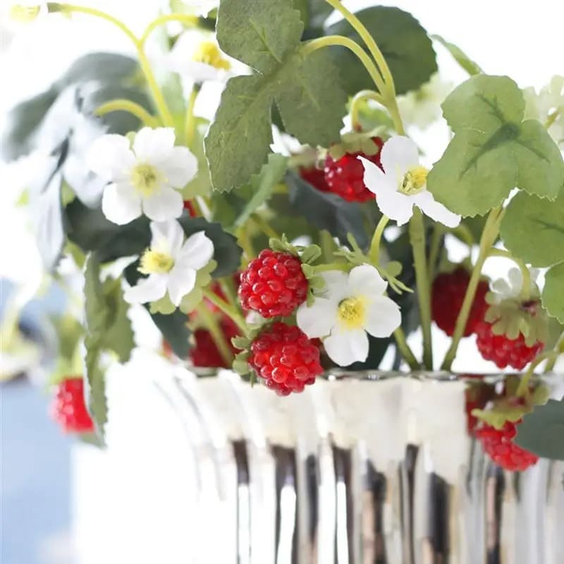 Fleurs Fraises Artificielles
