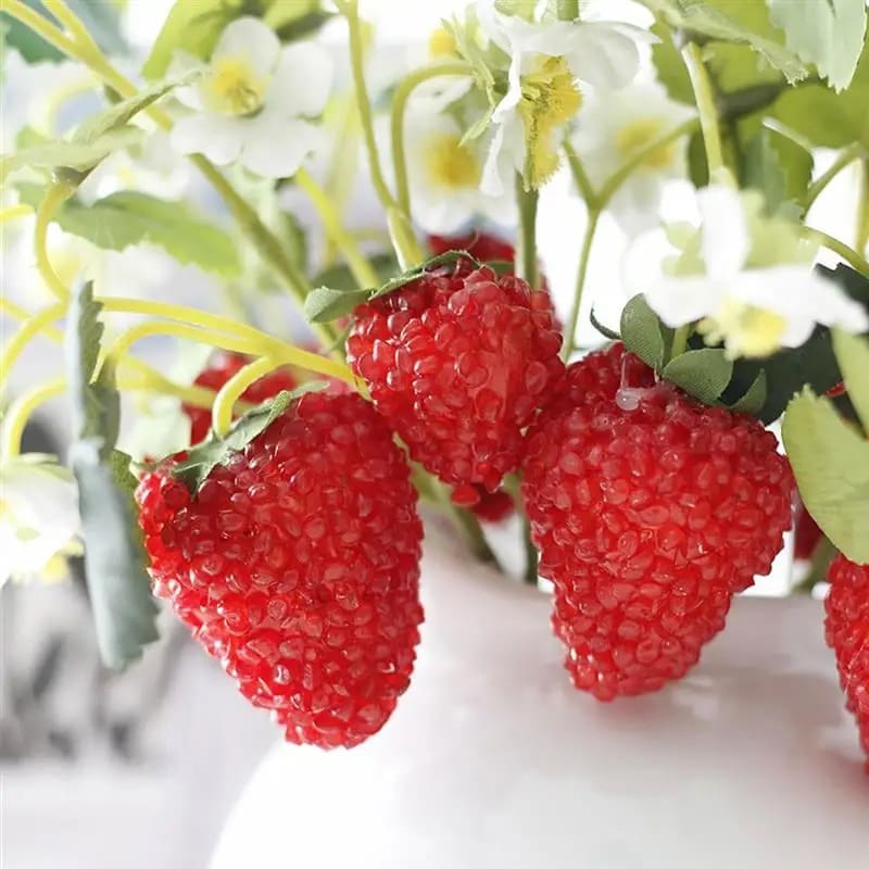 Fleurs Fraises Artificielles