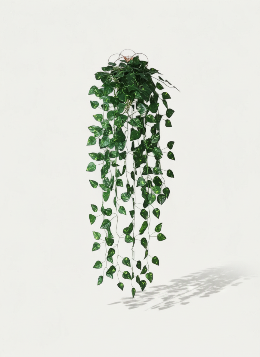 Grand Lierre Artificiel Foncé Tombant avec pot 90cm