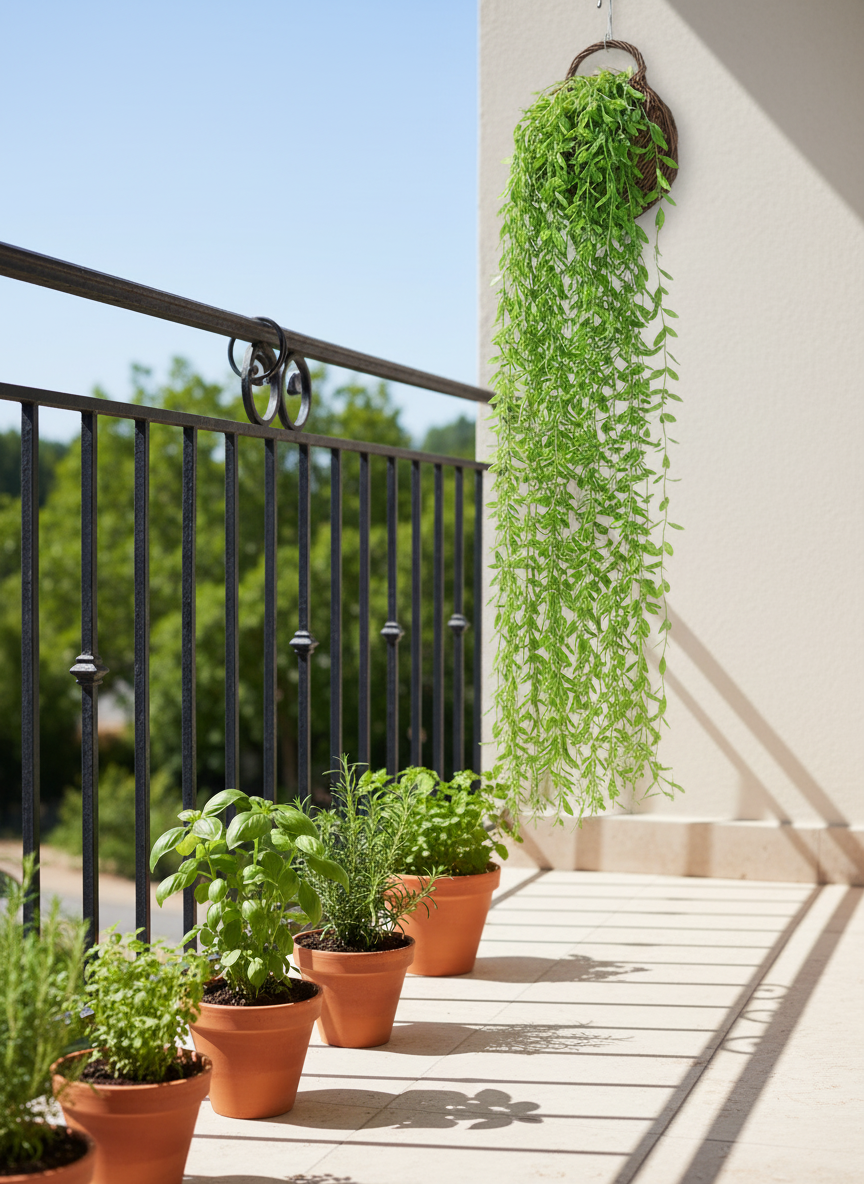 Grande Plante Artificielle Tombante Style Cascade