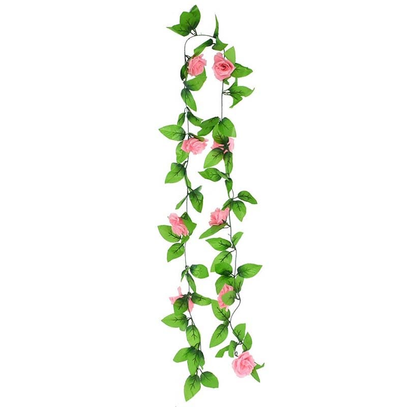 Guirlande de Fleurs en Soie - Décoration Florale Murale