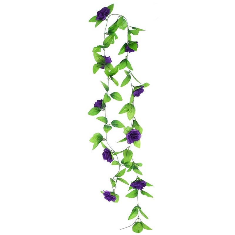 Guirlande de Fleurs en Soie - Décoration Florale Murale