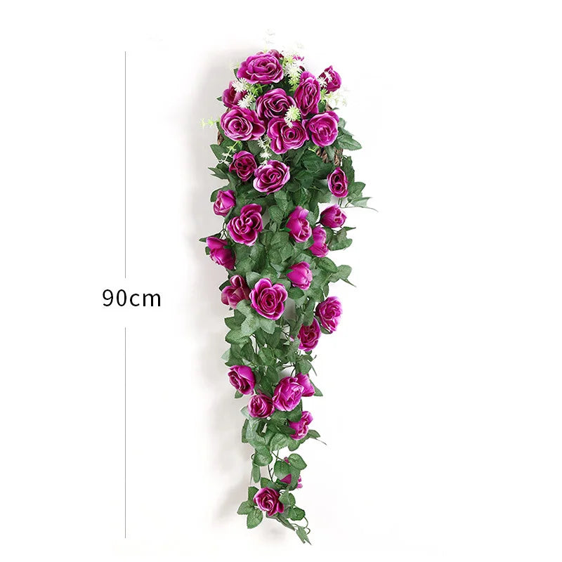 Fleurs Artificielles Tombantes Murales 90cm