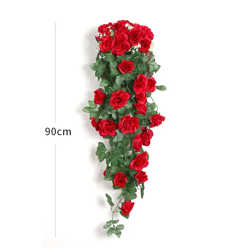 Fleurs Artificielles Tombantes Murales 90cm