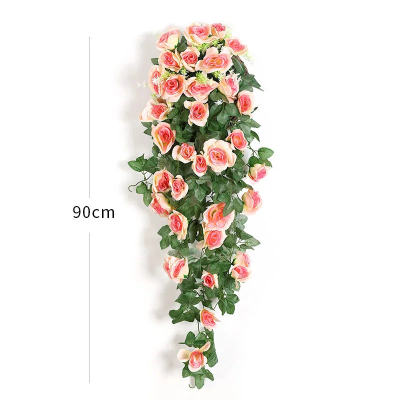 Fleurs Artificielles Tombantes Murales 90cm