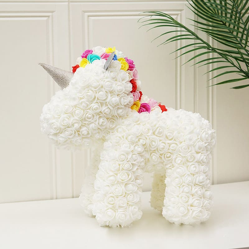 Peluche Licorne Rose