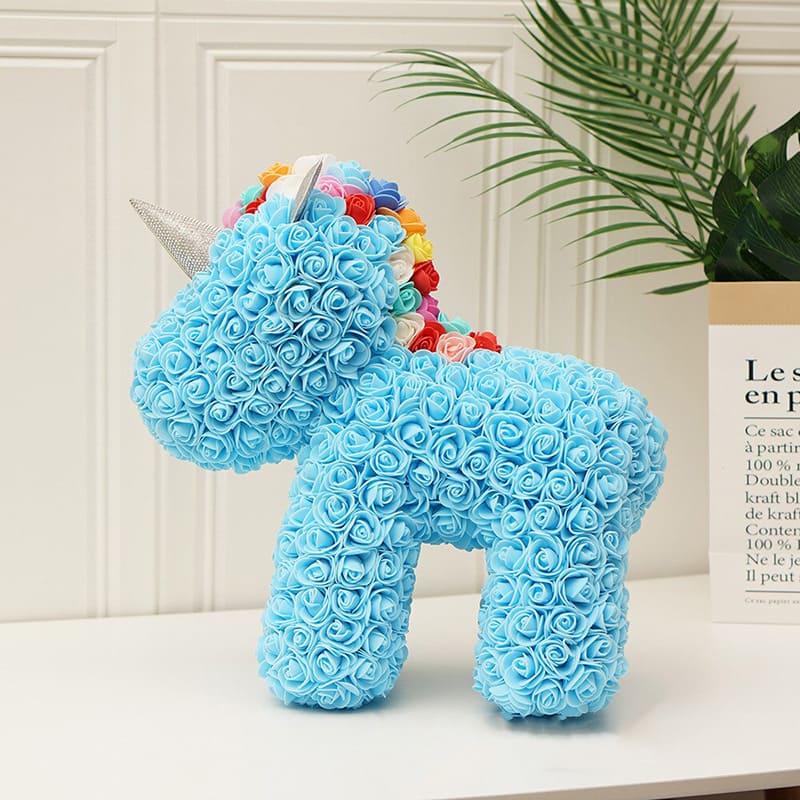 Peluche Licorne Rose