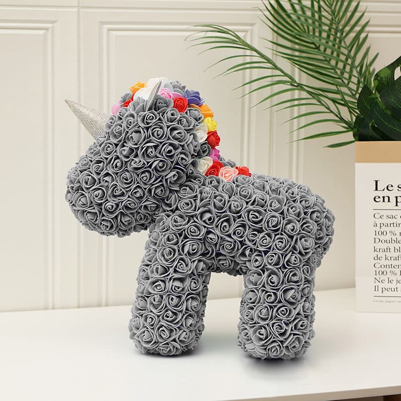 Peluche Licorne Rose