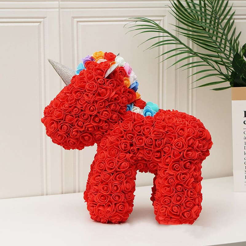 Peluche Licorne Rose