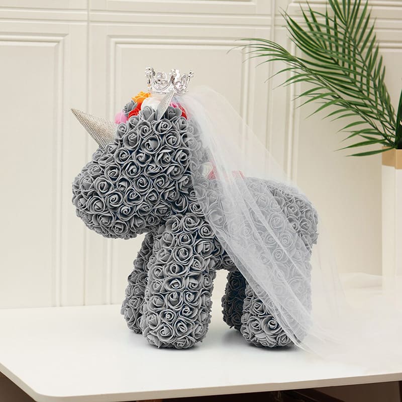 Peluche Licorne Rose