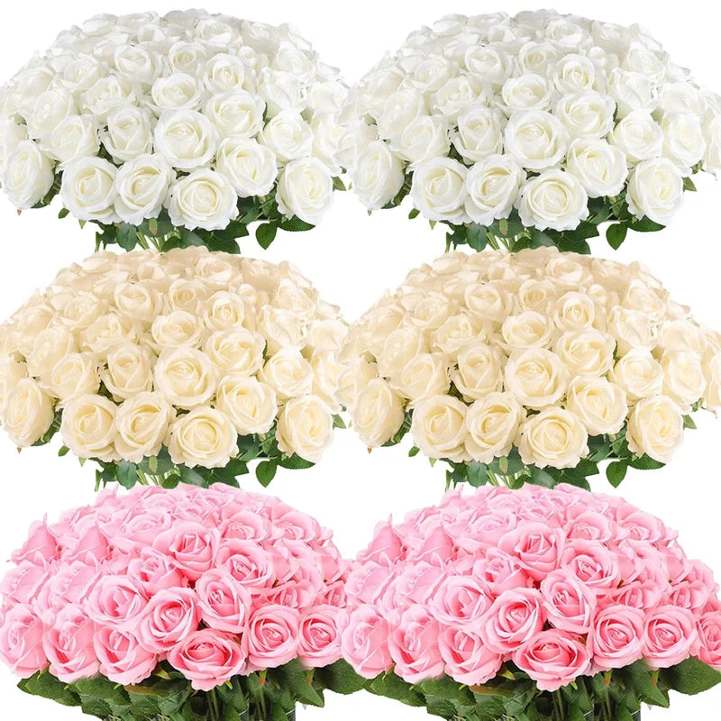 Mélange Roses Artificielles - Décoration florale de qualité