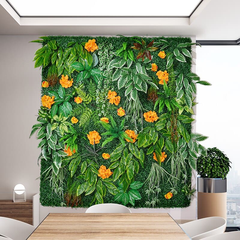 Mur Végétal Synthétique Vert 1m²