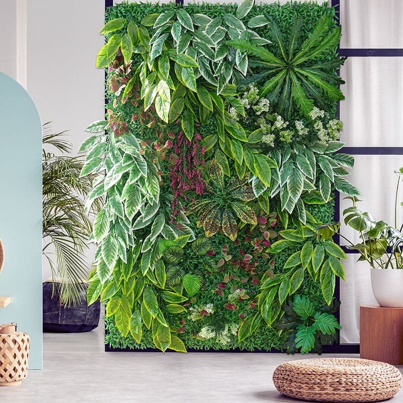 Mur Végétal Synthétique Vert 1m²
