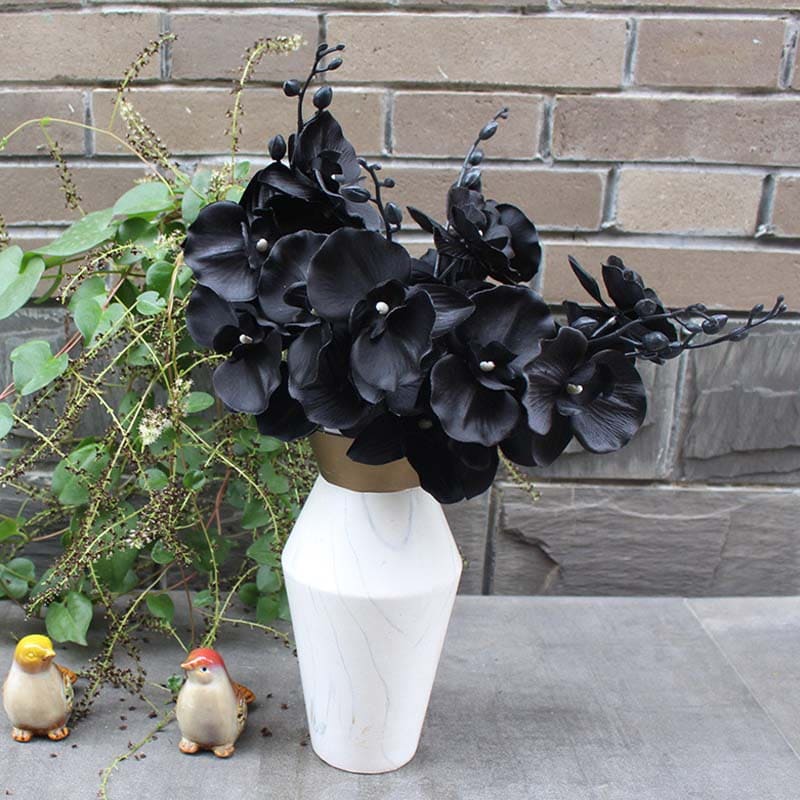 Orchidée Noire Artificielle de Luxe