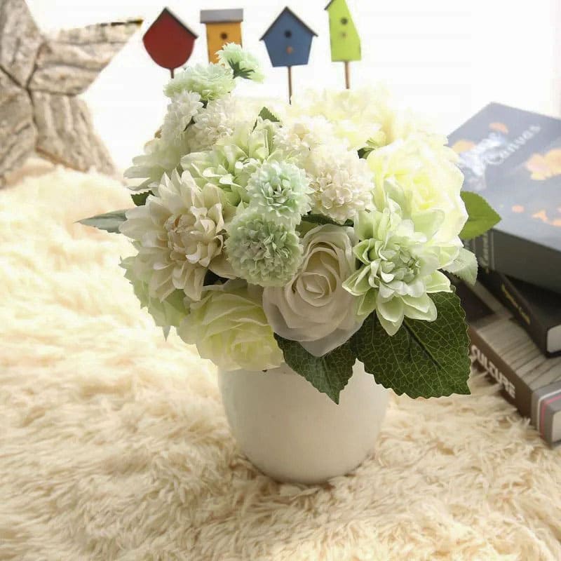 Bouquet de Mariée Miniature en Soie