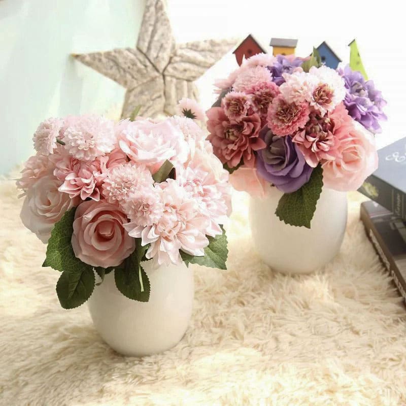 Bouquet de Mariée Miniature en Soie