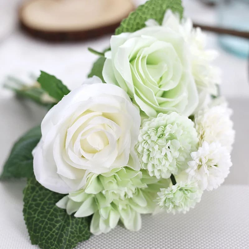 Bouquet de Mariée Miniature en Soie