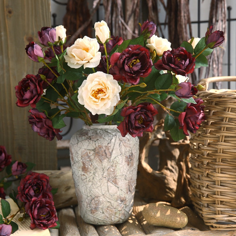 Pivoine Artificielle Haut de Gamme.