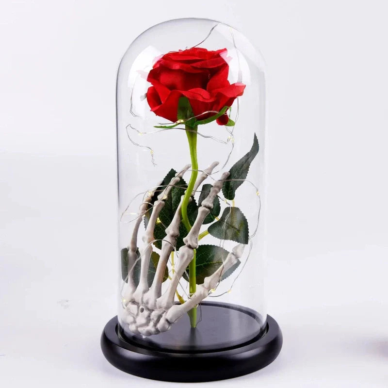 Rose Éternelle sous Cloche - Décoration Halloween