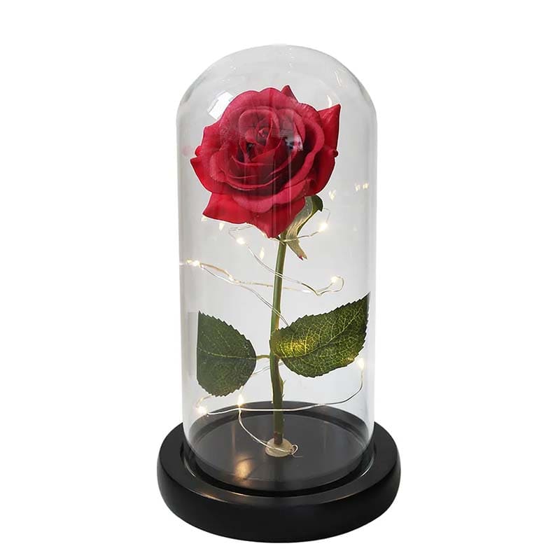 Cloche en Verre Rose