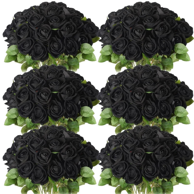 Lot de 10 Roses Artificielles pour Décoration de Mariage