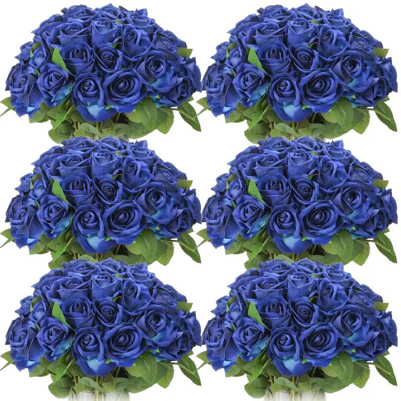 Lot de 10 Roses Artificielles pour Décoration de Mariage