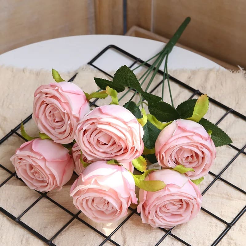 Roses Artificielles Blanches