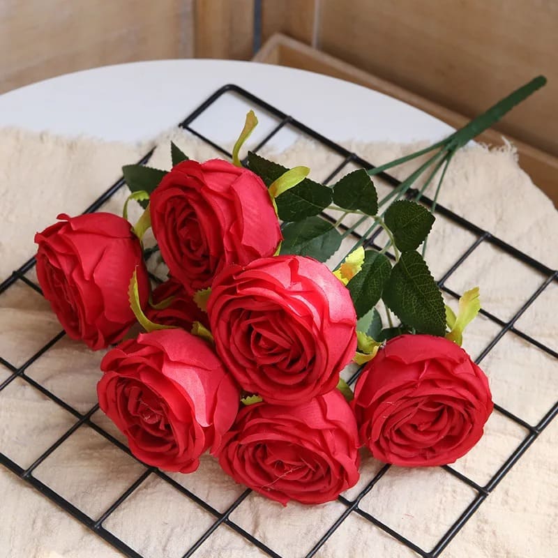 Roses Artificielles Blanches