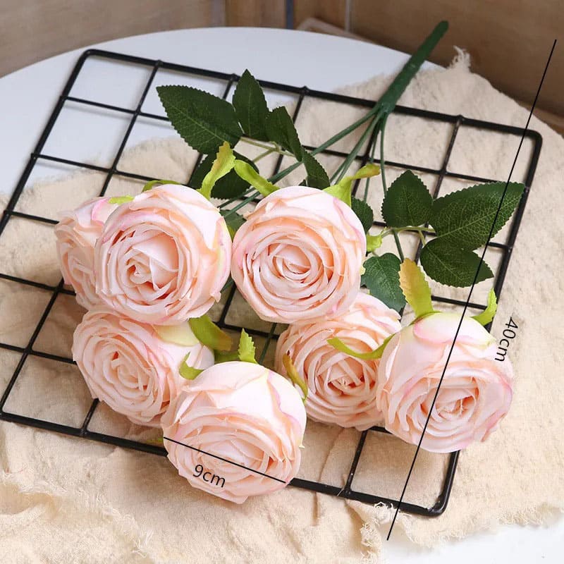 Roses Artificielles Blanches