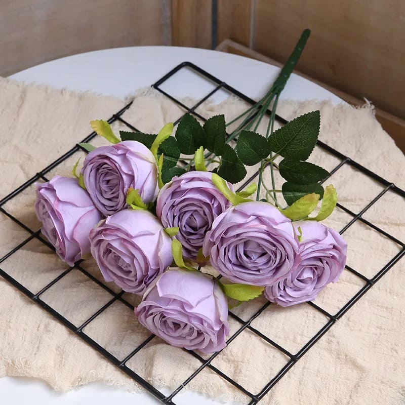 Roses Artificielles Blanches