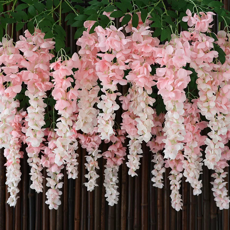 Branche de Glycines Artificielle Décorative Tombante 96cm