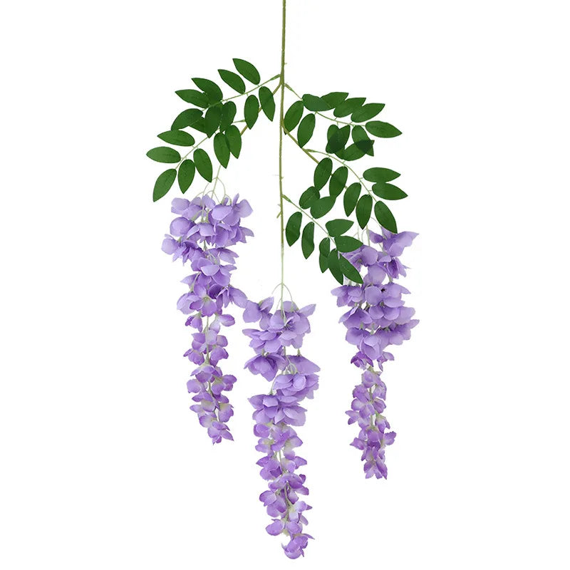 Branche de Glycines Artificielle Décorative Tombante 96cm