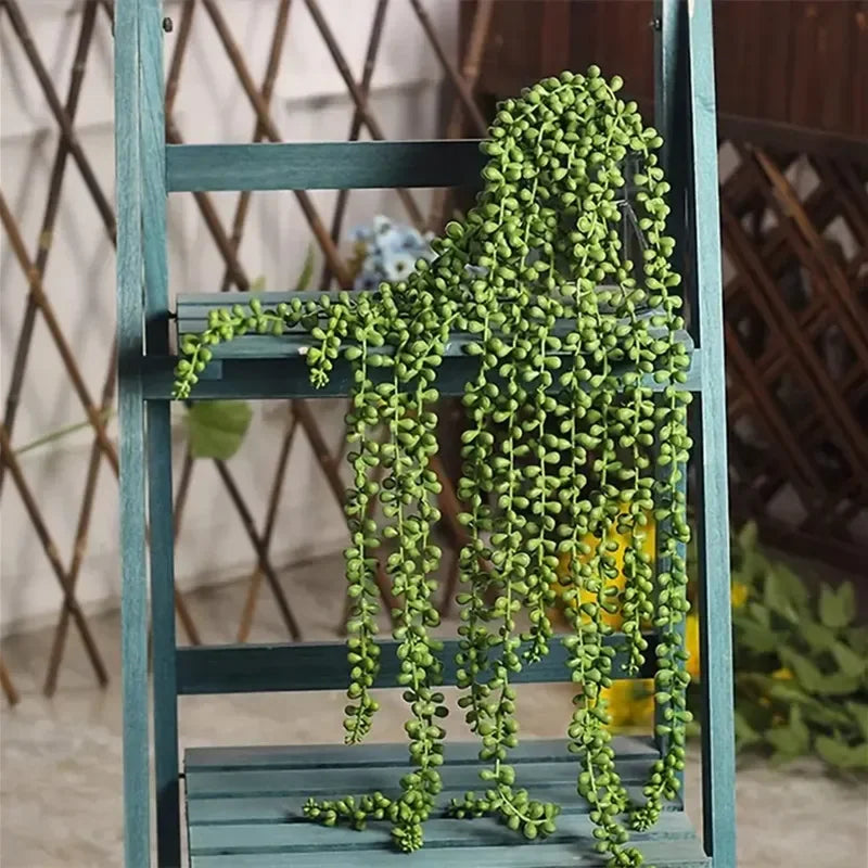 Collier de perles Succulente Artificielle Tombante 70cm
