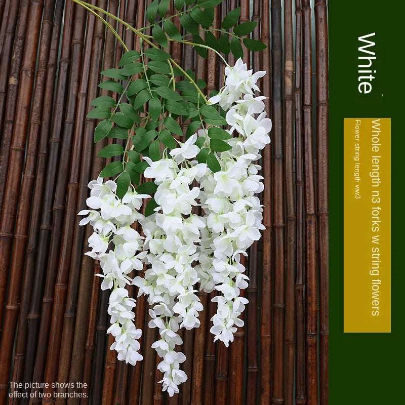 Branche de Glycines Artificielle Décorative Tombante 96cm