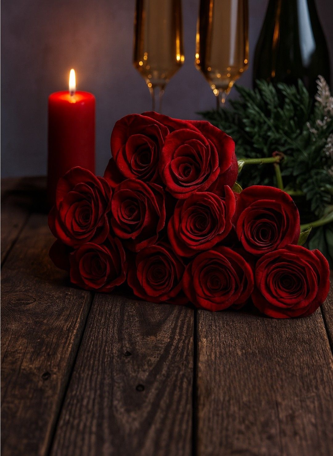Roses Artificielles Velours