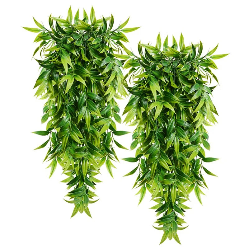 Feuilles de Bambou Artificielles Tombantes 80cm