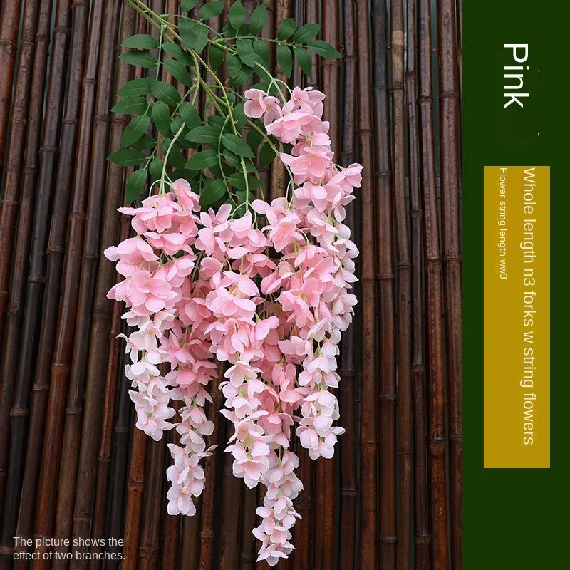 Branche de Glycines Artificielle Décorative Tombante 96cm