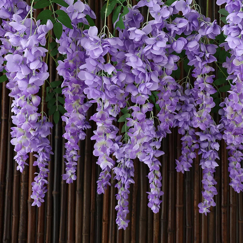 Branche de Glycines Artificielle Décorative Tombante 96cm