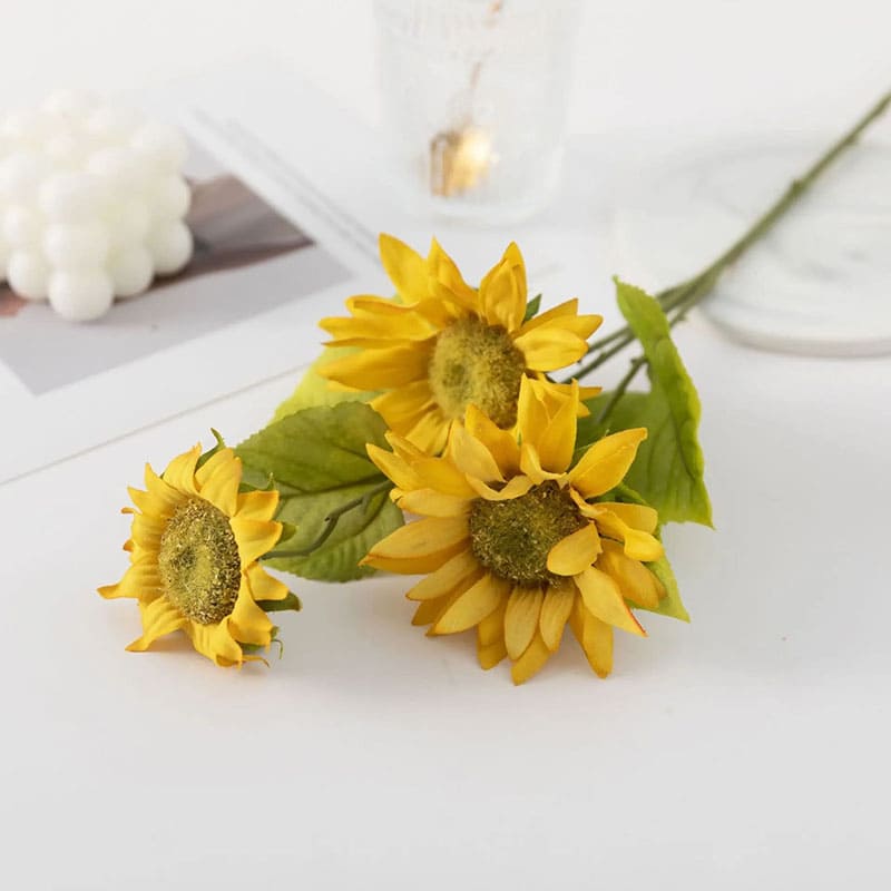 Tournesol Artificiel Jaune 60cm