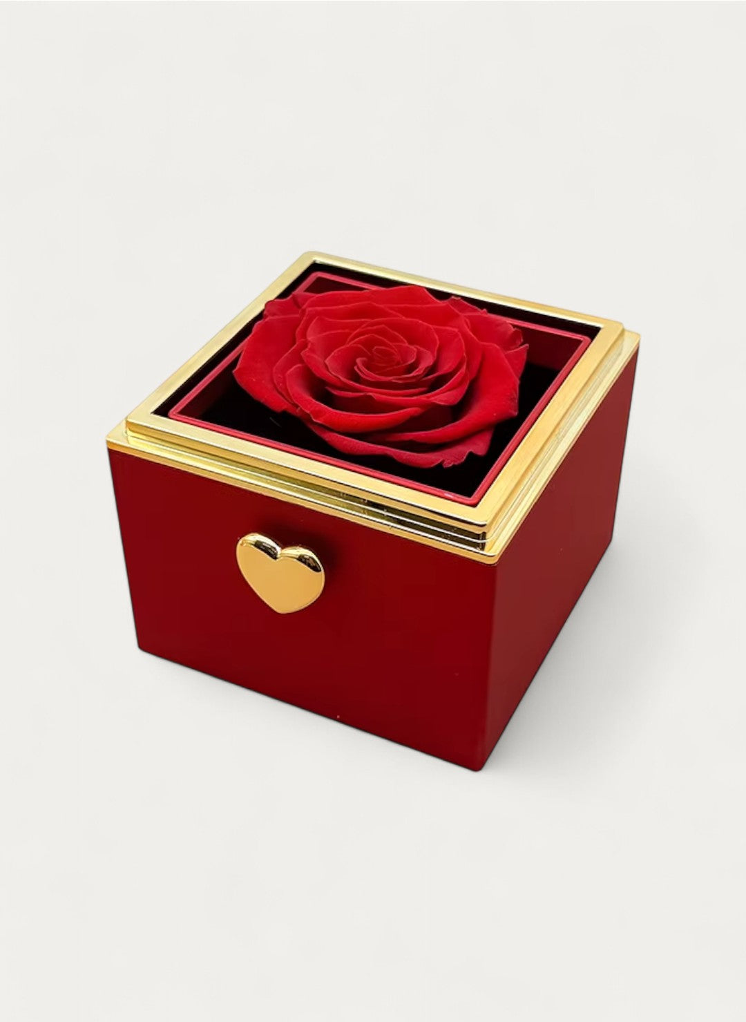 Coffret Rose Éternelle avec Collier Gravé