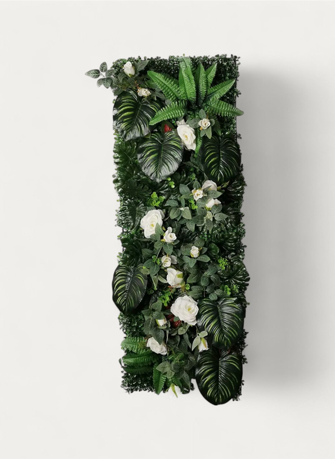 Faux Mur Végétal Artificiel avec Fleurs