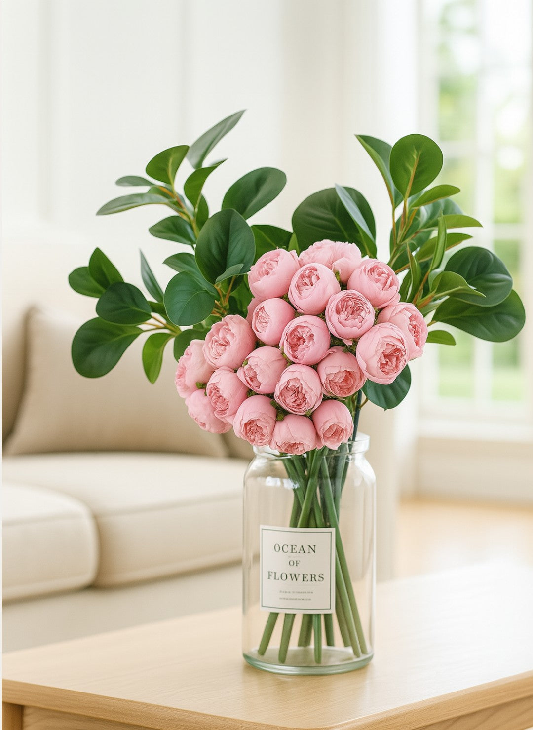 Bouquet de Pivoines Artificielles en Soie 27 têtes