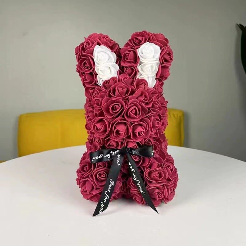 Lapin en Roses Éternelles